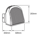 Luminaria de Sobreponer en Muro Urbano y Arquitectónico OU6083FBNA Construlita