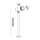 Luminaria de Sobreponer en Piso Urbano y Arquitectónico OU7027NBCA Construlita