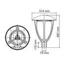 Luminaria de Poste / Punta Poste Urbano y Arquitectónico OU9021FBNA Construlita