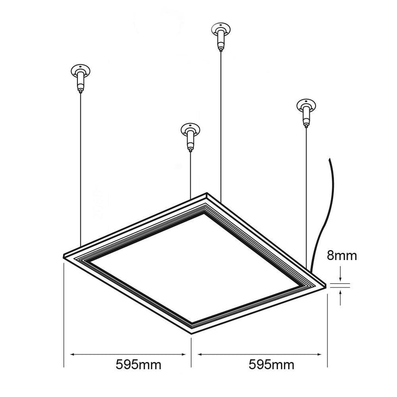 Gabinete Interior PAN-LED/40/40/S Domus I