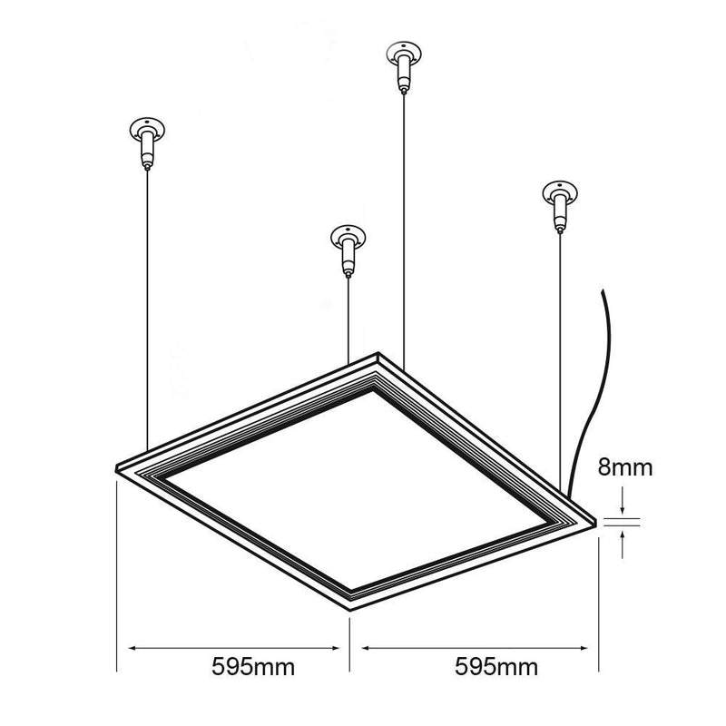 Gabinete Interior PAN-LED/40/40/S Domus I