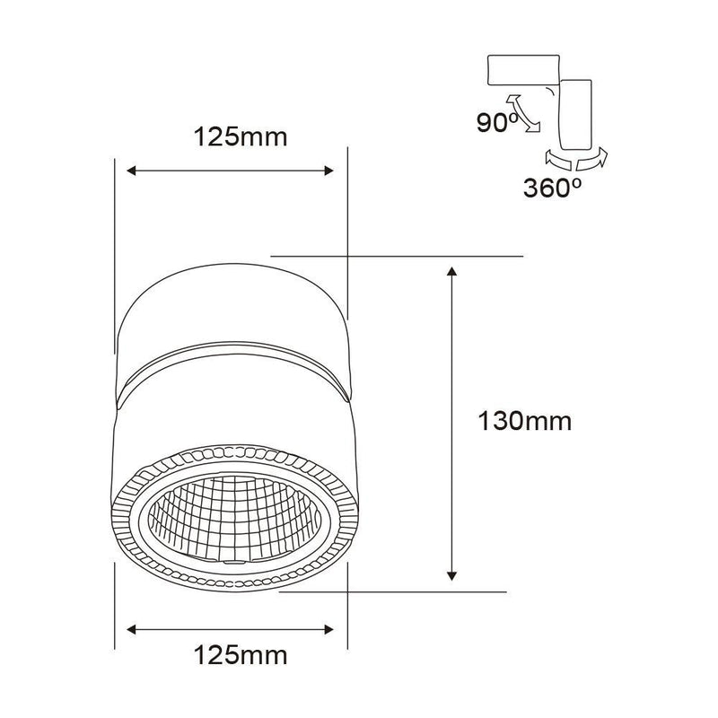 Riel Y Spot Interior PTLLED-209/24W/30B Praia