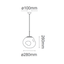 Colgante Interior MUNCH Q10280-BR Proveedor Quor Iluminación