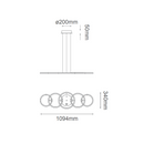 Colgante Interior LOOP Q16015-BK Proveedor Quor Iluminación