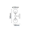 Lámpara de pared tipo arbotante MIRÓ Q16022-BK Proveedor Quor Iluminación