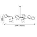 Colgante Interior SAKURA Q16068-BK Proveedor Quor Iluminación