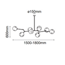 Colgante Interior SAKURA Q16068-GD Proveedor Quor Iluminación