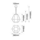 Colgante Interior GLACE Q20254-SILV Proveedor Quor Iluminación