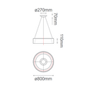Colgante Interior THEO Q21092-BK Proveedor Quor Iluminación