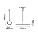 Colgante Interior TOKYO Q21664-BK Proveedor Quor Iluminación