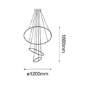 Colgante Interior KREIS Q24483-CH Proveedor Quor Iluminación