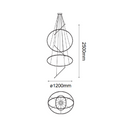 Colgante Interior KREIS Q24485-GD Proveedor Quor Iluminación