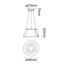 Colgante Interior THEO Q27787-WH Proveedor Quor Iluminación