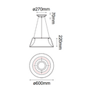 Colgante Interior THEO Q27788-BK Proveedor Quor Iluminación