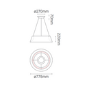Colgante Interior THEO Q27789-WH Proveedor Quor Iluminación