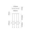 Colgante Interior SKETCH Q27887-BK Proveedor Quor Iluminación