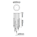 Colgante Interior MINHA Q30013-GD Proveedor Quor Iluminación