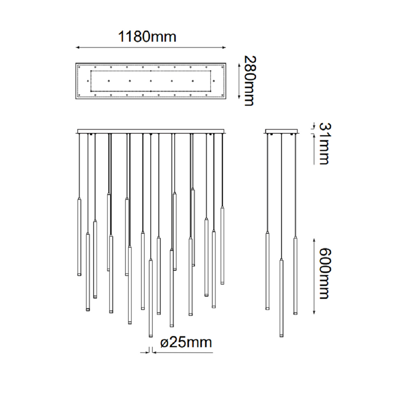Colgante Interior MINHA Q30017-CH Proveedor Quor Iluminación