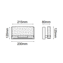 Pared Interior LUNA Q30021-CH Proveedor Quor Iluminación