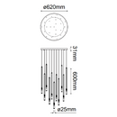 Colgante Interior MINHA Q30025-CH Proveedor Quor Iluminación