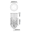 Colgante Interior MINHA Q30025-GD Proveedor Quor Iluminación