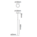 Colgante Interior MINHA Q30551-GD Proveedor Quor Iluminación