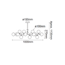 Colgante Interior SONNE Q31268-GD/WH Proveedor Quor Iluminación