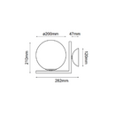 Lámpara de pared tipo arbotante SONNE Q31620-BK Proveedor Quor Iluminación