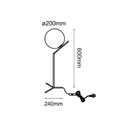 Mesa Interior SONNE Q31621-BK Proveedor Quor Iluminación