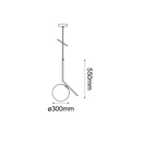 Colgante Interior SONNE Q31628-BK Proveedor Quor Iluminación