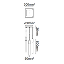 Colgante Interior SOHO Q33025-BG Proveedor Quor Iluminación