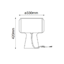 Mesa Interior DEGÁ Q33060-WT Proveedor Quor Iluminación