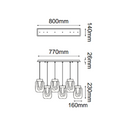 Colgante Interior VIVA Q36026-BG Proveedor Quor Iluminación