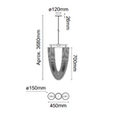 Colgante Interior OTHELLO Q38002-GD Proveedor Quor Iluminación