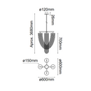 Colgante Interior OTHELLO Q38004-GD Proveedor Quor Iluminación