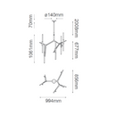 Colgante Interior MILÁN Q39746-GD Proveedor Quor Iluminación