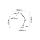 Mesa Interior NYX Q48088-BK Proveedor Quor Iluminación