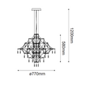 Colgante Interior TOLOUSE Q48185-CH Proveedor Quor Iluminación