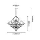 Colgante Interior TOLOUSE Q48187-GD Proveedor Quor Iluminación
