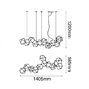 Colgante Interior CUBE Q63606-BL 12 Luces Proveedor Quor Iluminación