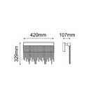 Lámpara de pared tipo arbotante TIFFANY Q82862-CH Proveedor Quor Iluminación