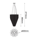 Colgante Interior CASCADE Q90681-CL Proveedor Quor Iluminación