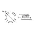 Luminaria de Empotrar en Techo, Residencial, Hospitalidad, Servicios y Diseño RE1035BBND Construlita