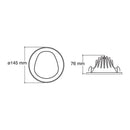 Luminaria de Empotrar en Techo, Residencial, Hospitalidad, Servicios y Diseño RE1044BBCD Construlita