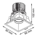 Luminaria de Empotrar en Techo, Residencial, Hospitalidad, Servicios y Diseño RE1071BBCA Construlita
