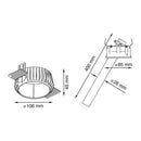 Luminaria de Empotrar en Techo, Residencial, Hospitalidad, Servicios y Diseño RE1076BBCA Construlita
