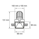 Luminaria de Empotrar en Techo, Residencial, Hospitalidad, Servicios y Diseño RE1077BBCB Construlita