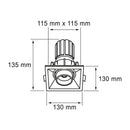 Luminaria de Empotrar en Techo, Residencial, Hospitalidad, Servicios y Diseño RE1077NBCA Construlita