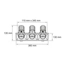 Luminaria de Empotrar en Techo, Residencial, Hospitalidad, Servicios y Diseño RE1079NBCA Construlita