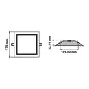 Luminaria de Empotrar en Techo, Residencial, Hospitalidad, Servicios y Diseño RE1102BBNB Construlita
